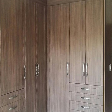 Budget Cupboards Monument Oak Melamine Corner Unit